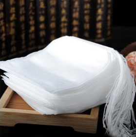 100Pcs Lot NonWoven Fabric Teabags 5.5 X 7CM Empty Tea Bags With String Heal Seal Filter Paper For Herb Tea (Option: default)